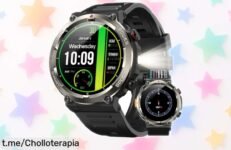 Reloj inteligente IOWODO Z02 con control de actividad y notificaciones: ¡un chollo tecnológico que no querrás dejar pasar, mantén todo bajo control en tu muñeca!