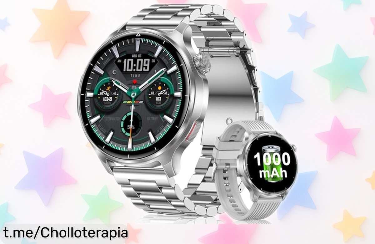 Reloj inteligente para hombre con pantalla HD y batería de 30 días: ¡chollazo con múltiples funciones que cambiarán tu forma de vivir cada día!