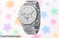Reloj octogonal SAPPHERO 2111, elegante y moderno con correa de acero inoxidable: precio rebajado y diseño que te hará destacar. ¡Hazlo tuyo antes de que se agote!