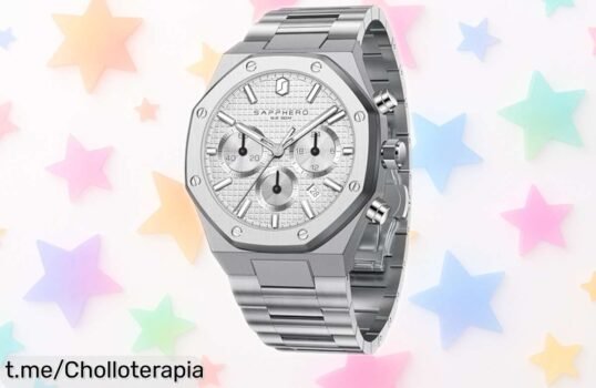 Reloj octogonal SAPPHERO 2111, elegante y moderno con correa de acero inoxidable: precio rebajado y diseño que te hará destacar. ¡Hazlo tuyo antes de que se agote!