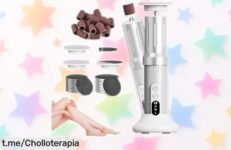 Removedor de callos eléctrico LED 2 en 1 con precio loco: Adiós a la piel dura y uñas perfectas, ¡opción limitada para lucir radiante cada día!