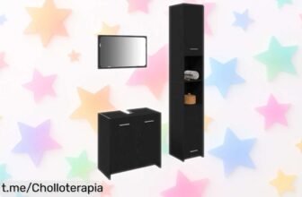 Renueva tu baño con el juego de muebles de 3 piezas vidaXL, diseño moderno y funcionalidad increíble a un precio rebajado que no puedes dejar escapar. ¡Crea tu oasis hoy mismo!