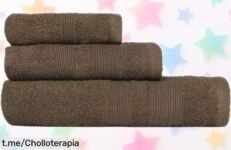 Renueva tu baño con las toallas de algodón Donegal Collections, ¡un precio de ganga! Seca rápido y se lavan a máquina, no te quedes sin ellas.