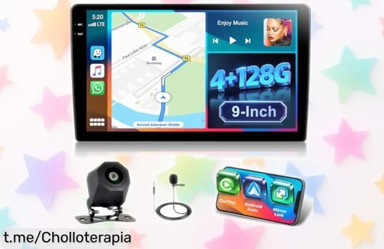 Renueva tu coche con el autoradio 2DIN Motorsi de 9 y aprovecha este chollazo: ¡cámara AHD incluida para que no te pierdas nada! No dejes pasar esta oferta única que transforma tus viajes.