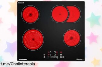 Renueva tu cocina con la placa vitrocerámica FIREGAS de 60 cm: funcionalidad increíble, potencia deslumbrante y un precio rebajado que no querrás perderte.
