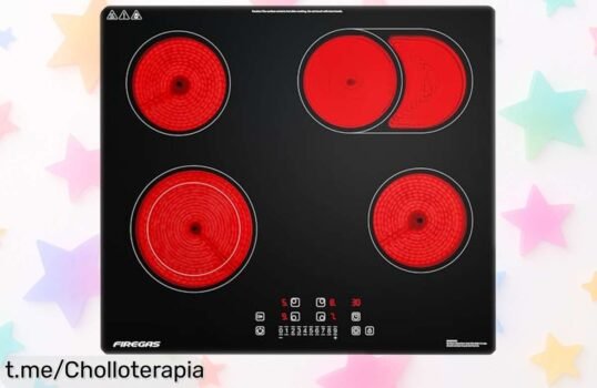 Renueva tu cocina con la placa vitrocerámica FIREGAS de 60 cm: funcionalidad increíble, potencia deslumbrante y un precio rebajado que no querrás perderte.