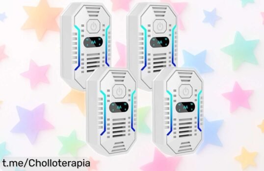 Repelente ultrasónico de plagas 4 pack para ahuyentar mosquitos y ratones a un precio de escándalo que tus hijos y mascotas adorarán. ¡No te quedes sin el tuyo!