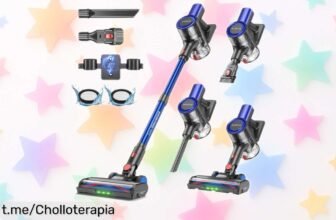Revolucionaria aspiradora inalámbrica Erabros EV2, ¡potencia y chollo al alcance de tu mano para una casa impecable! Aplica el cupón y transforma tus días.