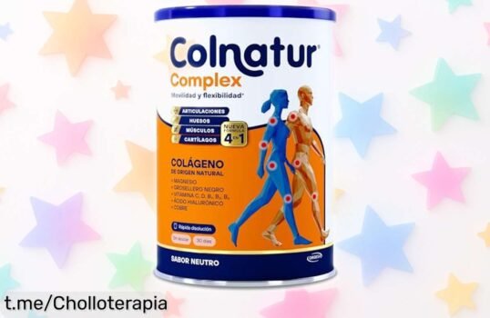 Revolucionario colágeno Colnatur Complex para cuidar tus músculos y huesos, ¡ofertón que reduce el cansancio! Aprovecha este chollo antes de que se agote y siente la diferencia.