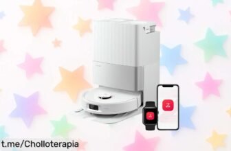 Roborock Qrevo S5V: aspira y friega sin esfuerzo, ¡llévate 1 litro de limpiador gratis! Precio rebajado al mínimo histórico, no te lo pierdas porque es un chollazo potente que transforma tu hogar.