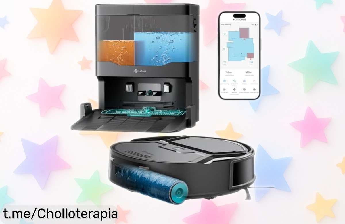 Robot aspirador y fregasuelos Lefant M210 Omni con 20.000 Pa a precio loco, olvídate del polvo y los pelos; aplica el cupón y disfruta de un hogar limpio ¡hoy mismo!