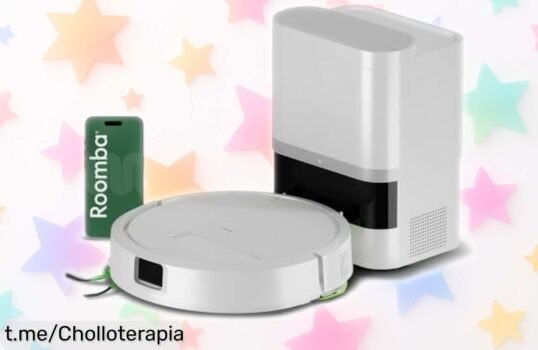 Robot aspirador y friegasuelos iRobot Roomba 115 Combo: disfruta de un chollazo con navegación LiDAR y esfuerzo cero, ¡la limpieza fácil que te roba el estrés!