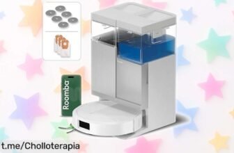 Robot aspirador y friegasuelos iRobot Roomba Plus 416 Combo con base AutoWash a precio loco: limpieza sin esfuerzo por hasta 90 días. ¡Aprovecha este super chollo antes de que se agote!