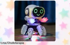 Robot eléctrico para niños que baila y canta, con seis garras de plástico: ¡ofertón divertido y explosivo que hará brillar sus sonrisas!