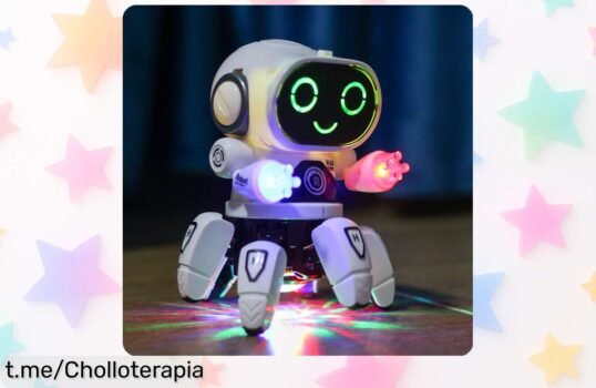 Robot eléctrico para niños que baila y canta, con seis garras de plástico: ¡ofertón divertido y explosivo que hará brillar sus sonrisas!