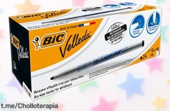 Rotuladores BIC Velleda 1721 para pizarra blanca, pack de 24 con borrado fácil y punta fina: no te quedes sin este precio de ganga que hará brillar tus ideas.