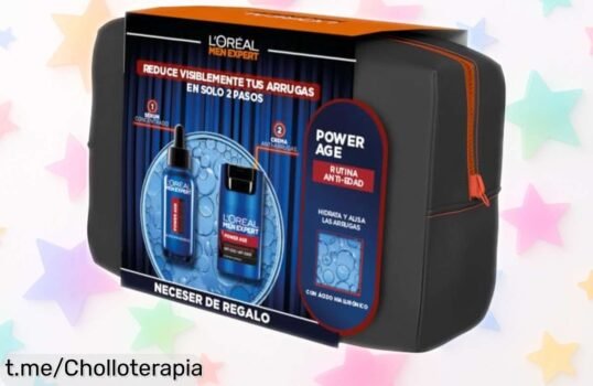 Rutina facial antiedad L'Oréal Paris Men Expert Power Age: Reserva ahora y despídete de arrugas con este chollazo que hidrata y reafirma tu piel. ¡No te lo pierdas!
