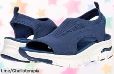 Sandalias Skechers Arch Fit City Catch, apoyo estable y suela flexible a un precio increíble: ¡no dejes pasar este chollazo! Calzado que te hará sentir genial todo el día.