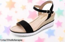 Sandalias de cuña elegantes DREAM PAIRS SDPW2342WE a precio loco, fáciles de combinar y con suela antideslizante. ¡No te las pierdas, date un capricho hoy mismo!