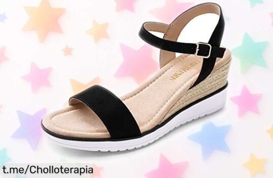 Sandalias de cuña elegantes DREAM PAIRS SDPW2342WE a precio loco, fáciles de combinar y con suela antideslizante. ¡No te las pierdas, date un capricho hoy mismo!