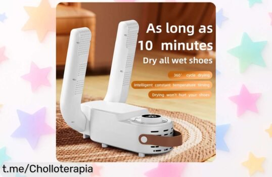 Secador inteligente de zapatos ajustable y telescópico, ¡un ofertón que desodoriza y esteriliza tu calzado en tiempo récord! No te quedes sin el tuyo hoy mismo.