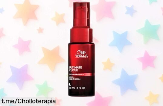 Sérum de noche Wella Professionals ULTIMATE REPAIR que transforma tu pelo: ¡despídete del frizz y despierta con un cabello 6 veces más suave! No dejes escapar este super chollo.