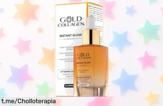 Sérum facial de vitamina C y E GOLD COLLAGEN Instant Glow, ¡la oferta perfecta para iluminar tu piel! Aprovecha este chollazo que no podrás dejar pasar.