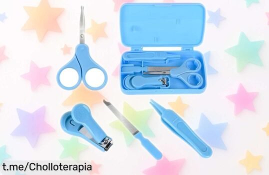 Set 4 en 1 para cuidar las uñas del bebé Econtal: ¡ofertón imperdible con todo lo necesario! Consigue la tranquilidad de tenerlo a mano donde sea, antes que se agote.