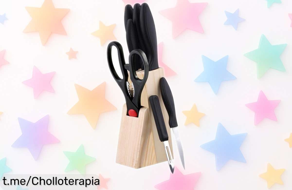 Set completo de cuchillos San Ignacio: dale un giro a tu cocina con este chollazo y corta como todo un chef sin vaciar la cartera, ¡no dejes pasar esta oportunidad única!