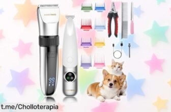 Set de 2 cortapelos inalámbricos BarberBoss, cuchillas de cerámica y hasta 180 minutos de autonomía para mimar a tu perro como se merece. ¡No pierdas esta oferta increíble!