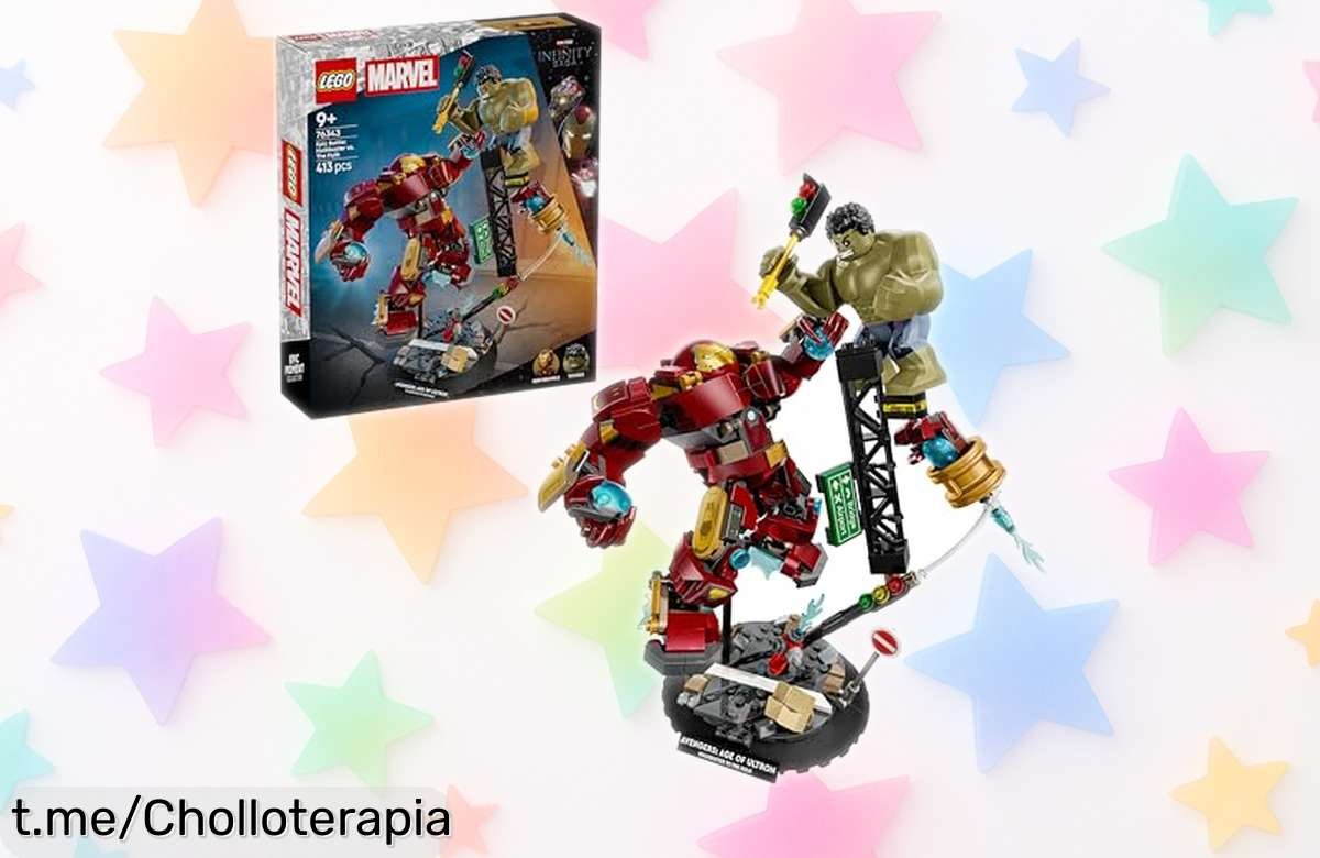 Set de construcción LEGO Marvel Hulkbuster vs. Hulk a precio loco: crea batallas épicas con cada pieza y revive la emoción de tus héroes favoritos, ¡hazte con él antes de que se acabe!