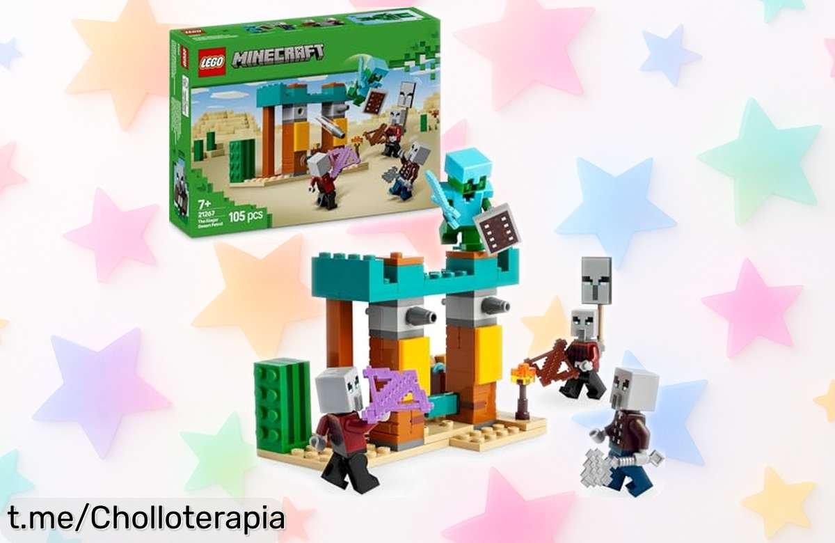 Set de construcción LEGO Minecraft La Patrulla del Desierto: ¡un super chollo para que los peques vivan batallas emocionantes y aventuras inolvidables!