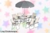 Set de jardín Outsunny de 8 piezas para disfrutar comidas al aire libre: resistencia y facilidad de limpieza a un precio increíble, ¡no te lo pierdas y transforma tu verano ya!