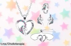 Set de joyería unicornio OSDUE: el super chollo que hará brillar los ojos de cualquier niña, ¡sorpréndela con este pack completo y mágico antes de que se agote!