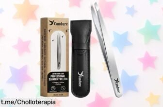 Set de precisión de pinzas Candure, el aliado ideal para tus cejas y vello facial a precio de ganga; ¡transforma tu rutina de belleza hoy mismo!