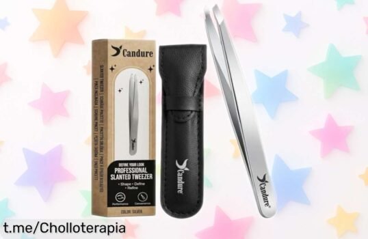 Set de precisión de pinzas Candure, el aliado ideal para tus cejas y vello facial a precio de ganga; ¡transforma tu rutina de belleza hoy mismo!