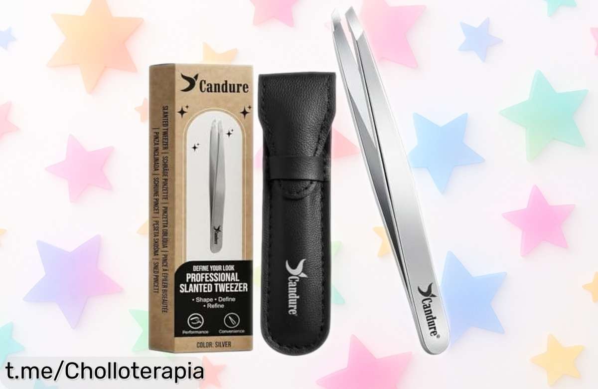 Set de precisión de pinzas Candure, el aliado ideal para tus cejas y vello facial a precio de ganga; ¡transforma tu rutina de belleza hoy mismo!