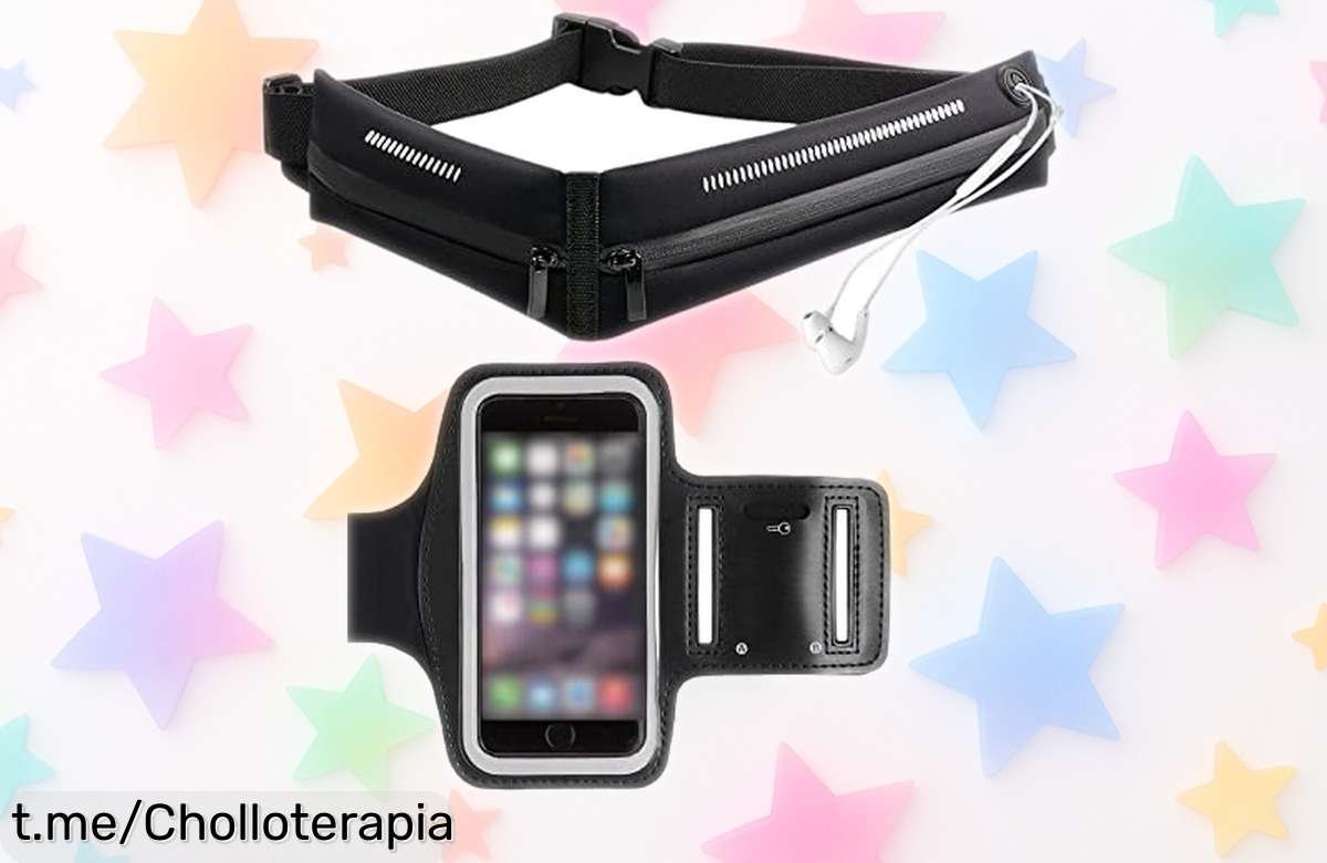Set de riñonera deportiva impermeable GOOGIT Slim: ¡Lleva contigo lo esencial mientras entrenas ligero y protegido! Aprovecha este super chollo antes que se agote.