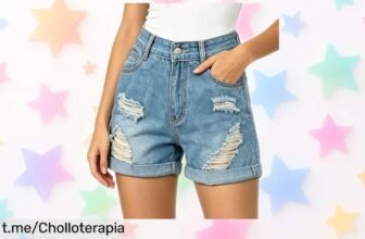 Short vaquero rasgado Neteson para mujer, ¡el chollo que combina con todo a precio de ganga! No dejes pasar esta oportunidad única y amplia tu armario hoy mismo.
