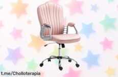 Silla de oficina giratoria HOMCOM con diseño moderno: ¡rebajón espectacular, descanso máximo y tu espacio brillará! No te quedes sin la tuya, solo por tiempo limitado.