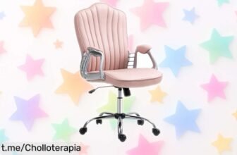Silla de oficina giratoria HOMCOM con diseño moderno: ¡rebajón espectacular, descanso máximo y tu espacio brillará! No te quedes sin la tuya, solo por tiempo limitado.