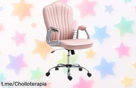 Silla de oficina giratoria HOMCOM con diseño moderno: ¡rebajón espectacular, descanso máximo y tu espacio brillará! No te quedes sin la tuya, solo por tiempo limitado.