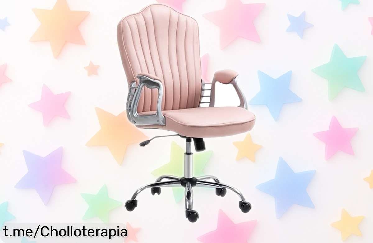 Silla de oficina giratoria HOMCOM con diseño moderno: ¡rebajón espectacular, descanso máximo y tu espacio brillará! No te quedes sin la tuya, solo por tiempo limitado.