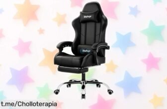 Silla gaming ergonómica VitaForge con masaje y confort total, ¡rebajada a un precio loco! Dale a tus partidas la comodidad que mereces. ¡No dejes pasar esta oportunidad única!