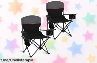 Sillas plegables High Point Sports, ideales para tus aventuras al aire libre; equipadas y listas en segundos ¡No pierdas la oportunidad de disfrutar el verano con este super chollo!