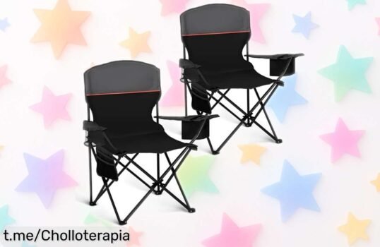Sillas plegables High Point Sports, ideales para tus aventuras al aire libre; equipadas y listas en segundos ¡No pierdas la oportunidad de disfrutar el verano con este super chollo!