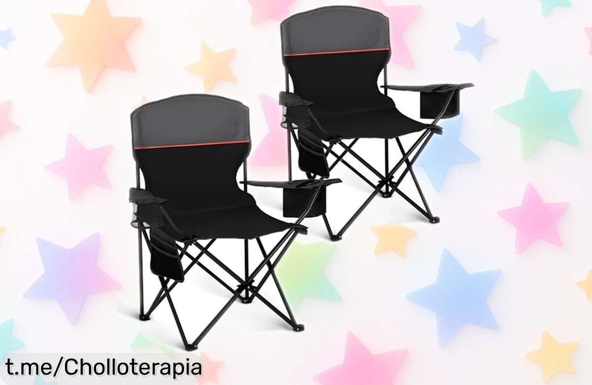 Sillas plegables High Point Sports, ideales para tus aventuras al aire libre; equipadas y listas en segundos ¡No pierdas la oportunidad de disfrutar el verano con este super chollo!