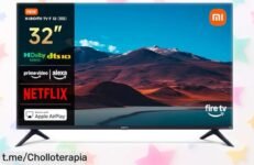 Smart TV de 32 pulgadas Xiaomi con Fire OS y Dolby, disfruta tus series a un precio de escándalo que no podrás dejar pasar. ¡Llévatela y vive la emoción del cine en casa!