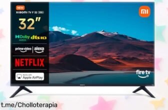 Smart TV de 32 pulgadas Xiaomi con Fire OS y Dolby, disfruta tus series a un precio de escándalo que no podrás dejar pasar. ¡Llévatela y vive la emoción del cine en casa!