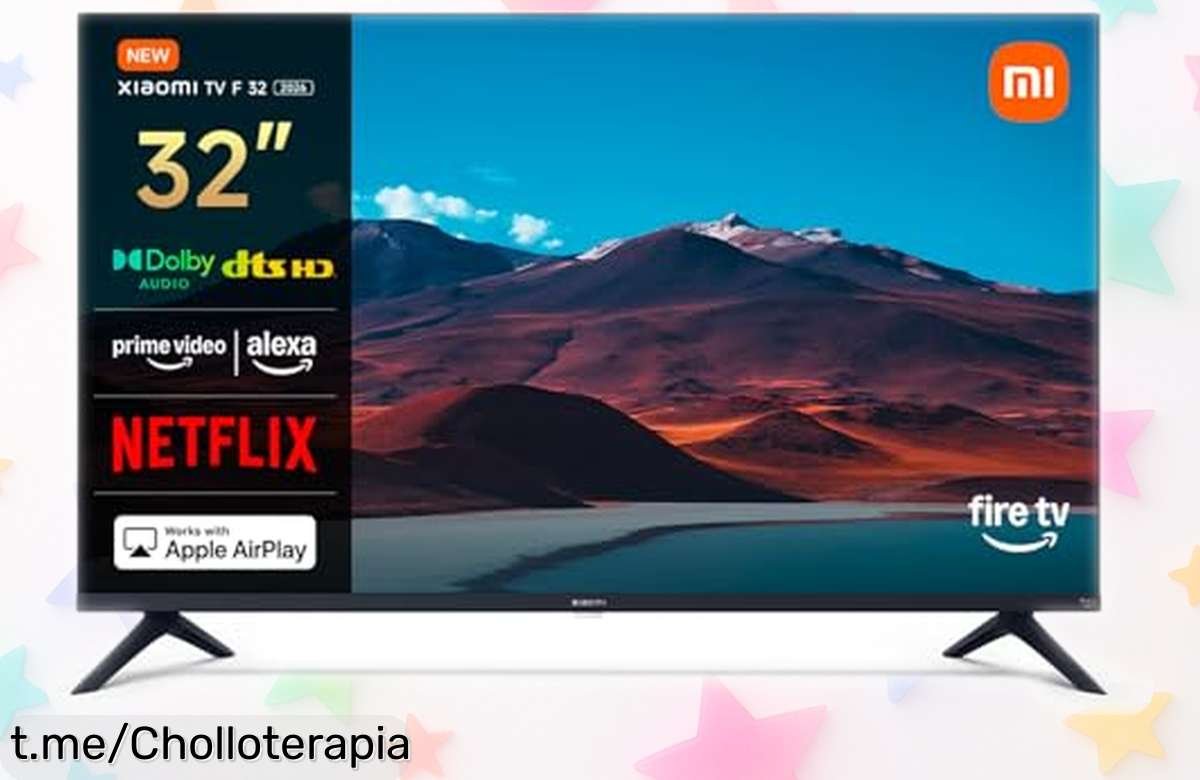 Smart TV de 32 pulgadas Xiaomi con Fire OS y Dolby, disfruta tus series a un precio de escándalo que no podrás dejar pasar. ¡Llévatela y vive la emoción del cine en casa!